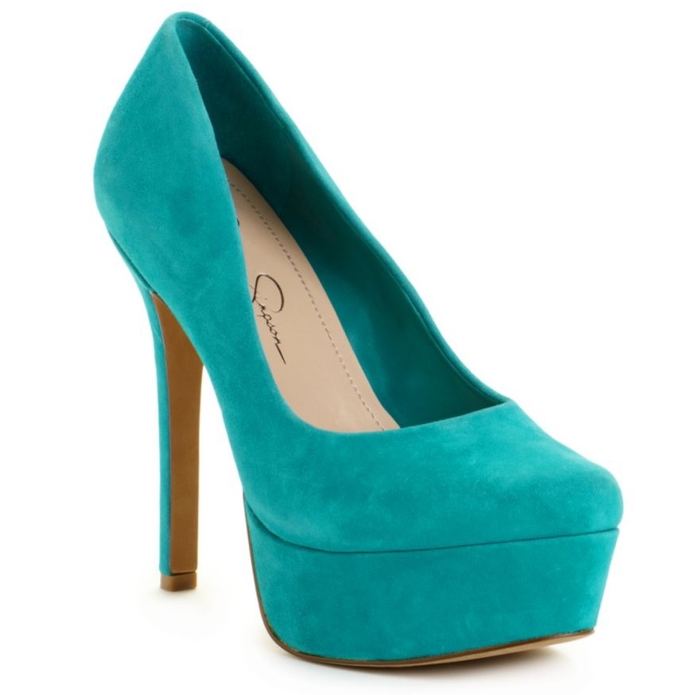 Jessica Simpson Tiffany Blue Waleo Platforms